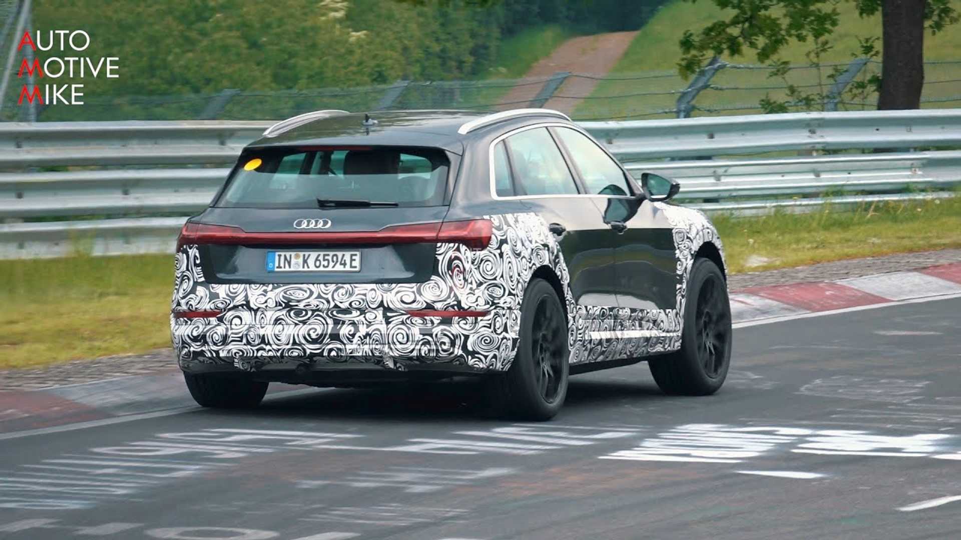 Высокопроизводительный Audi e-tron S 2021 года прошел испытания на Нюрбургринге