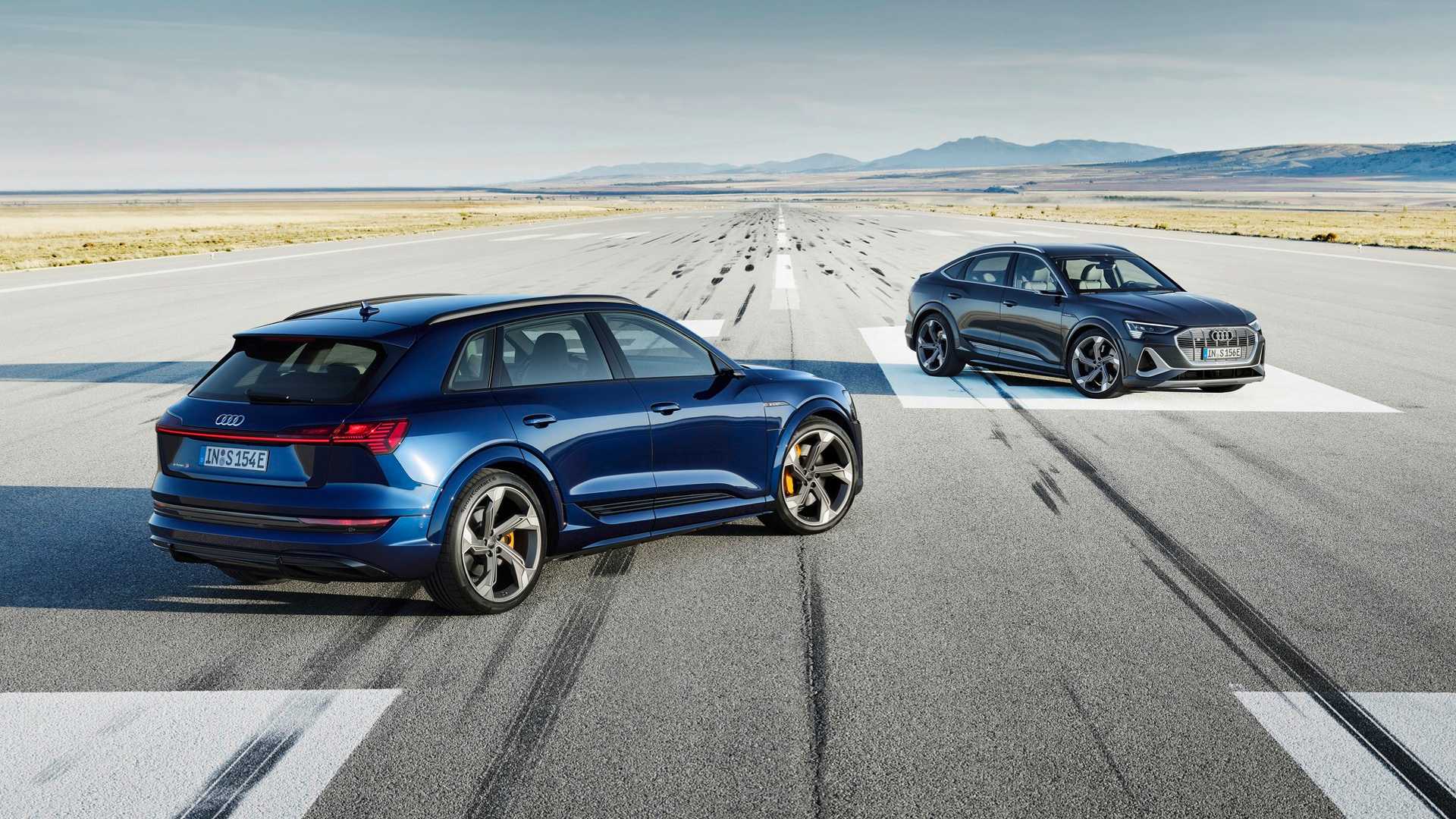 Audi повышает спортивность благодаря 496 л.с. e-tron S и e-tron S Sportback