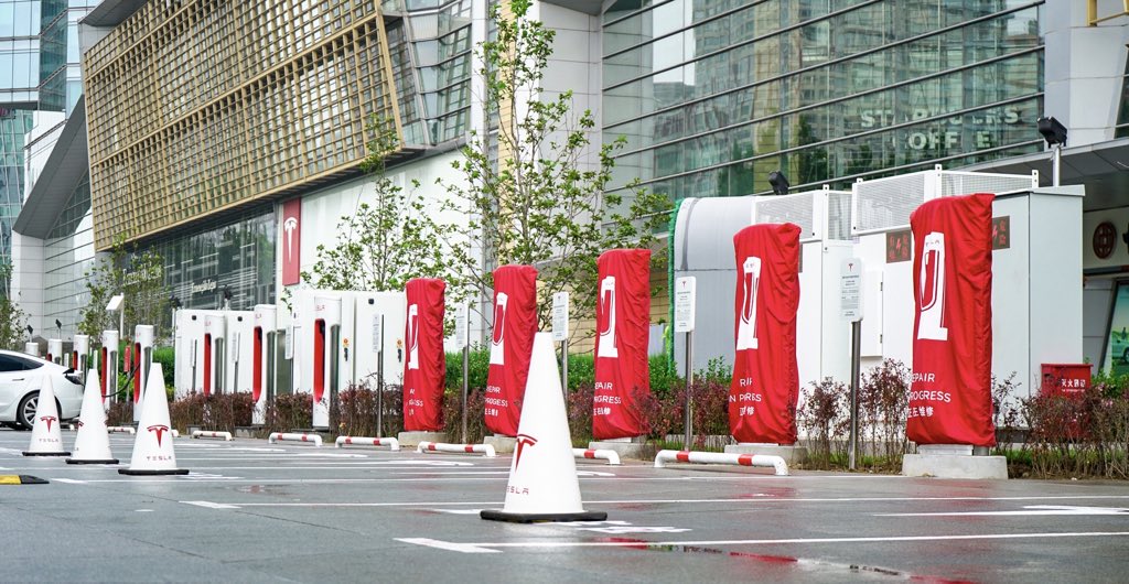 Первый Tesla Supercharger V3 запускается в Пекине как часть общенациональной рампы в Китае