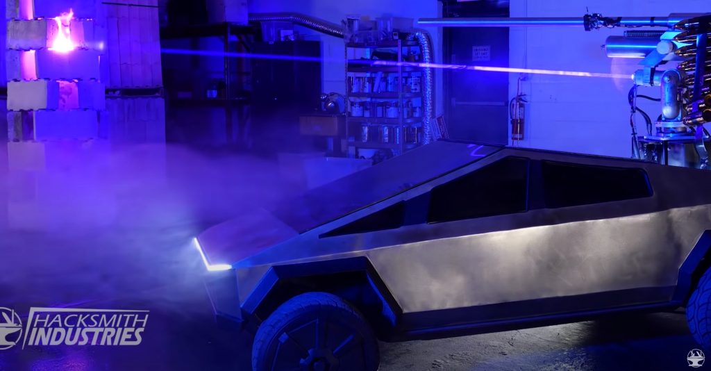 Tesla Cybertruck получает забавный аксессуар для пейнтбола для этого хардкорного апокалиптического образа
