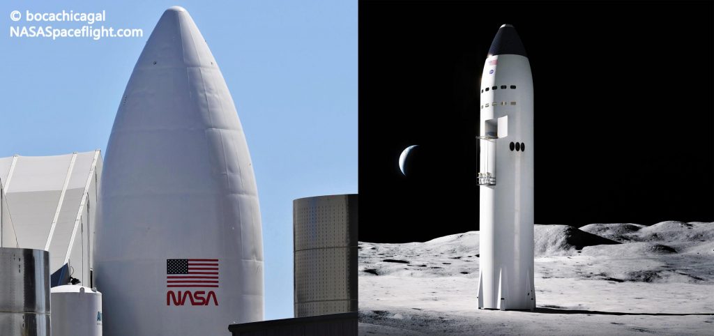 SpaceX планирует несколько посадок звездолета на Луну перед первой миссией НАСА на Луну