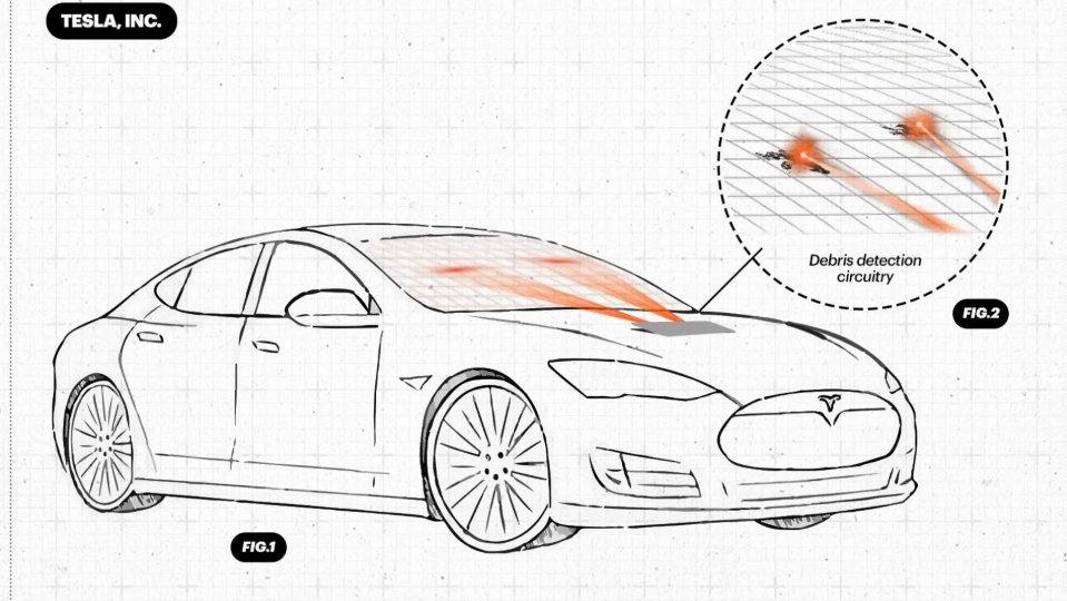 Будут ли у Teslas будущего лазеры для дворников и другие запатентованные инновации?