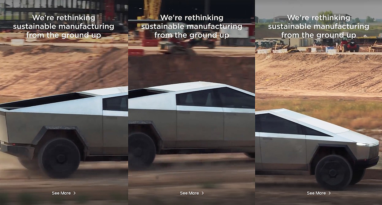 Tesla Cybertruck выглядит еще более нереально в последнем видео Giga Texas