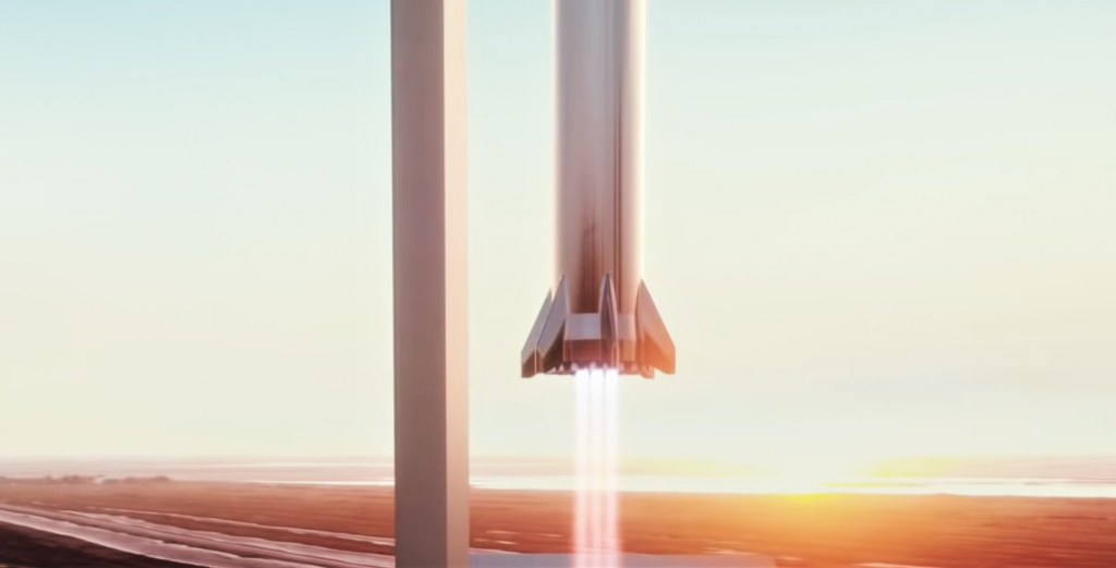 Второй сверхтяжелый ускоритель SpaceX может приземлиться в руках Мехазиллы