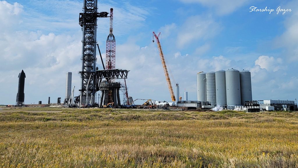 SpaceX начинает заполнять орбитальную стартовую площадку Starship ракетным топливом