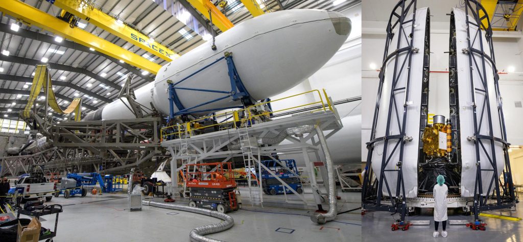 SpaceX инкапсулирует космический корабль NASA DART для первого межпланетного запуска Falcon 9
