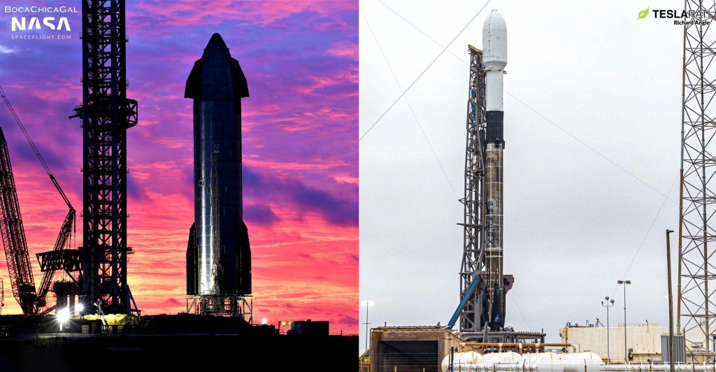 SpaceX нацелена на запуск Starlink, статический огонь Starship с разницей в несколько часов