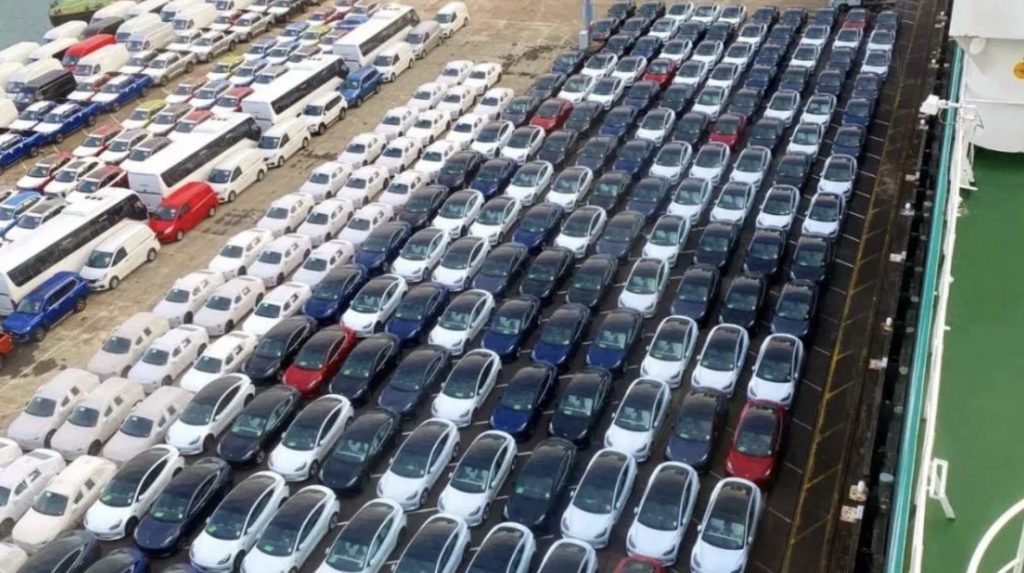 Сотни автомобилей Tesla замечены в порту Окленда, что намекает на еще больший рост в Новой Зеландии