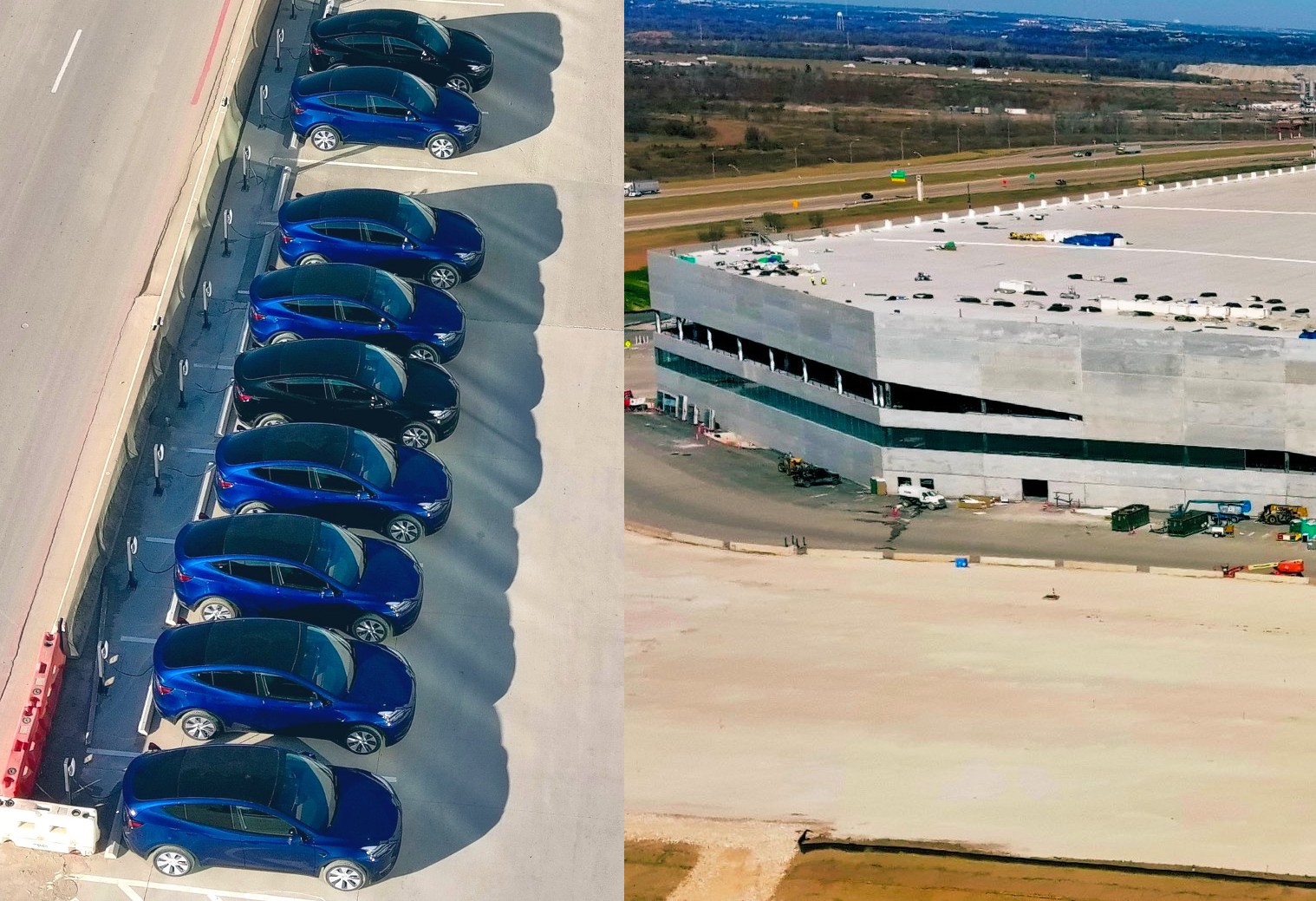 В Гига Техасе замечена свежая партия автомобилей Tesla Model Y