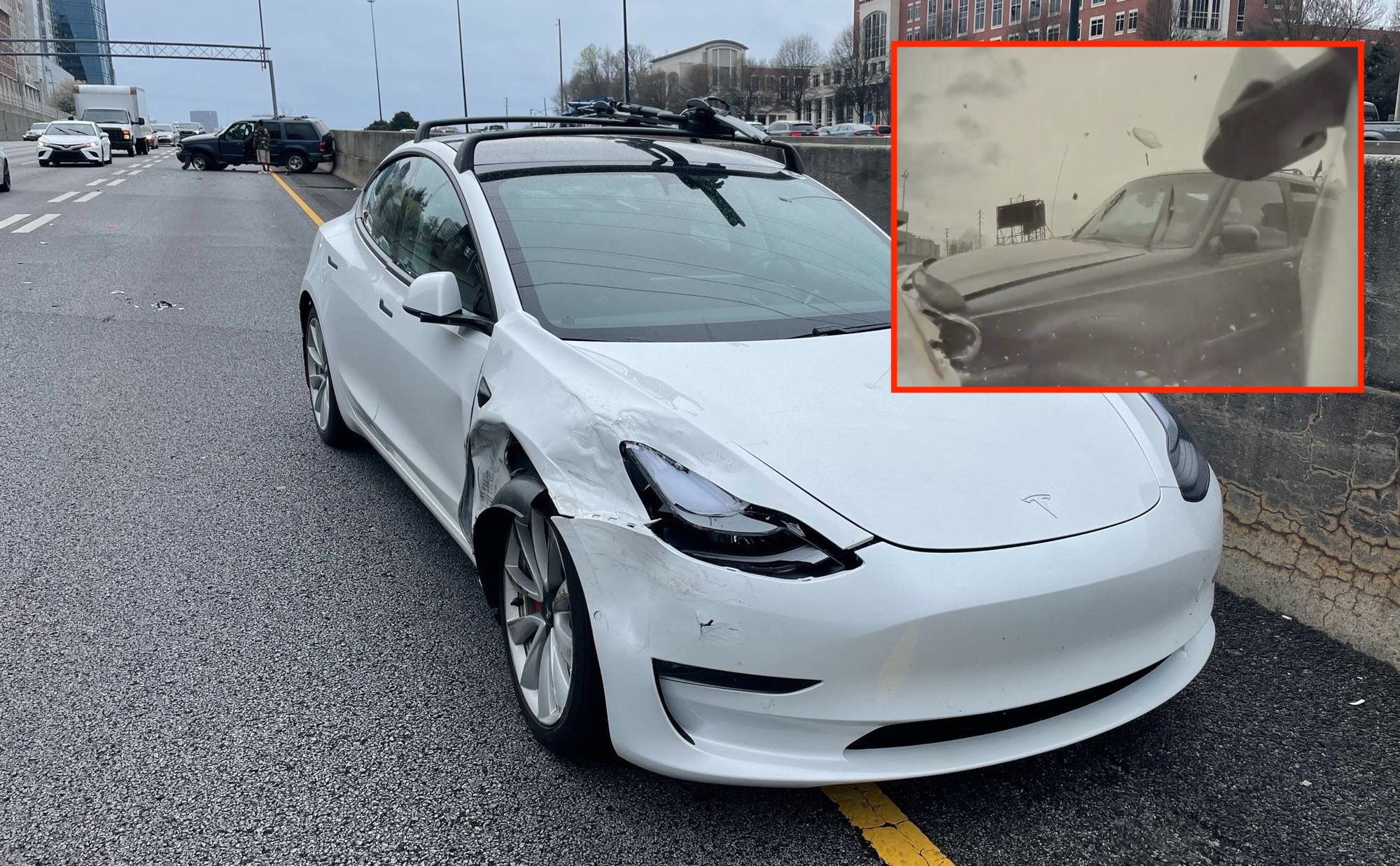 Tesla Model 3 на автопилоте была абсолютной единицей во время аварии с Ford Explorer