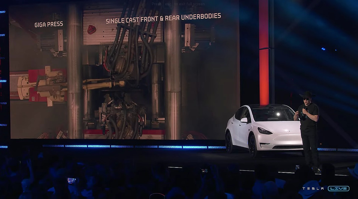 Илон Маск из Tesla тонко благодарит IDRA, LK за разработку Giga Press