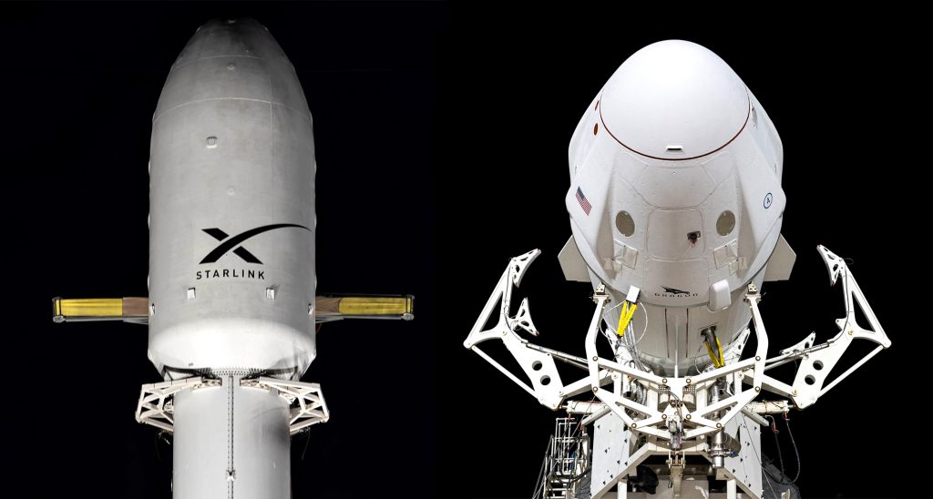 SpaceX отправляет в море два беспилотных корабля для параллельных запусков Starlink и космонавтов
