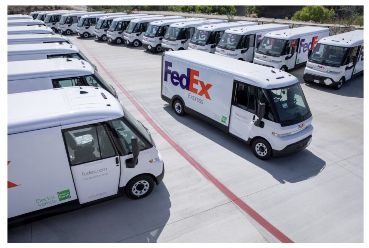 FedEx получает первые 150 фургонов для доставки BrightDrop EV
