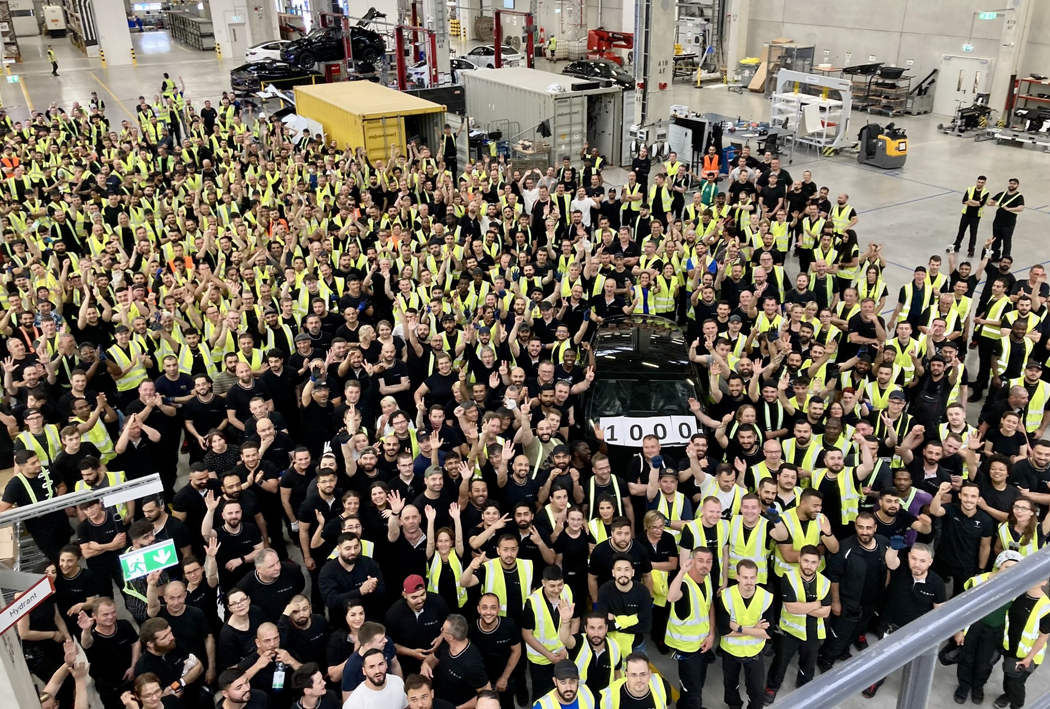 Tesla Giga Berlin начинает наращивать производство с первой недели выпуска 1000 автомобилей