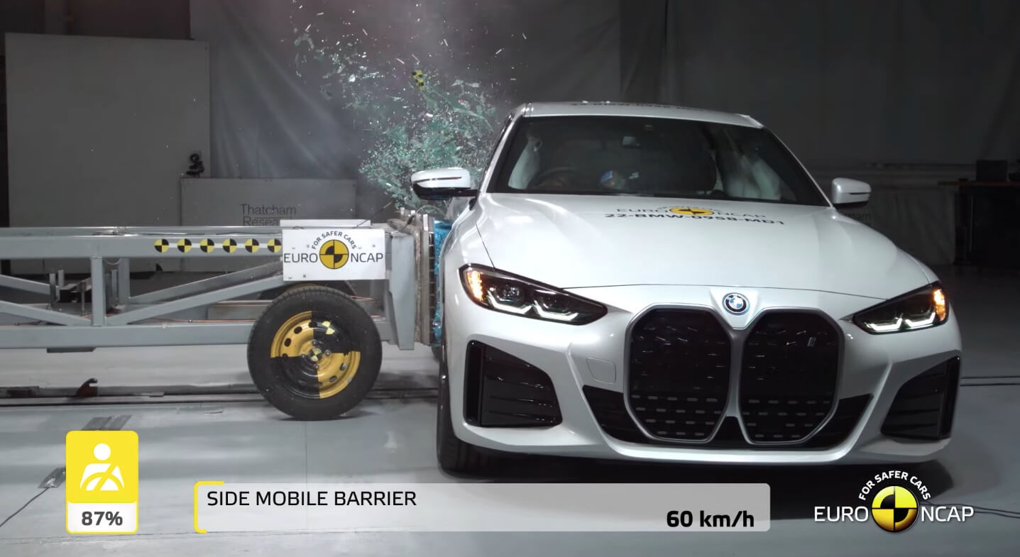 BMW i4 получил неожиданный рейтинг безопасности от Euro NCAP