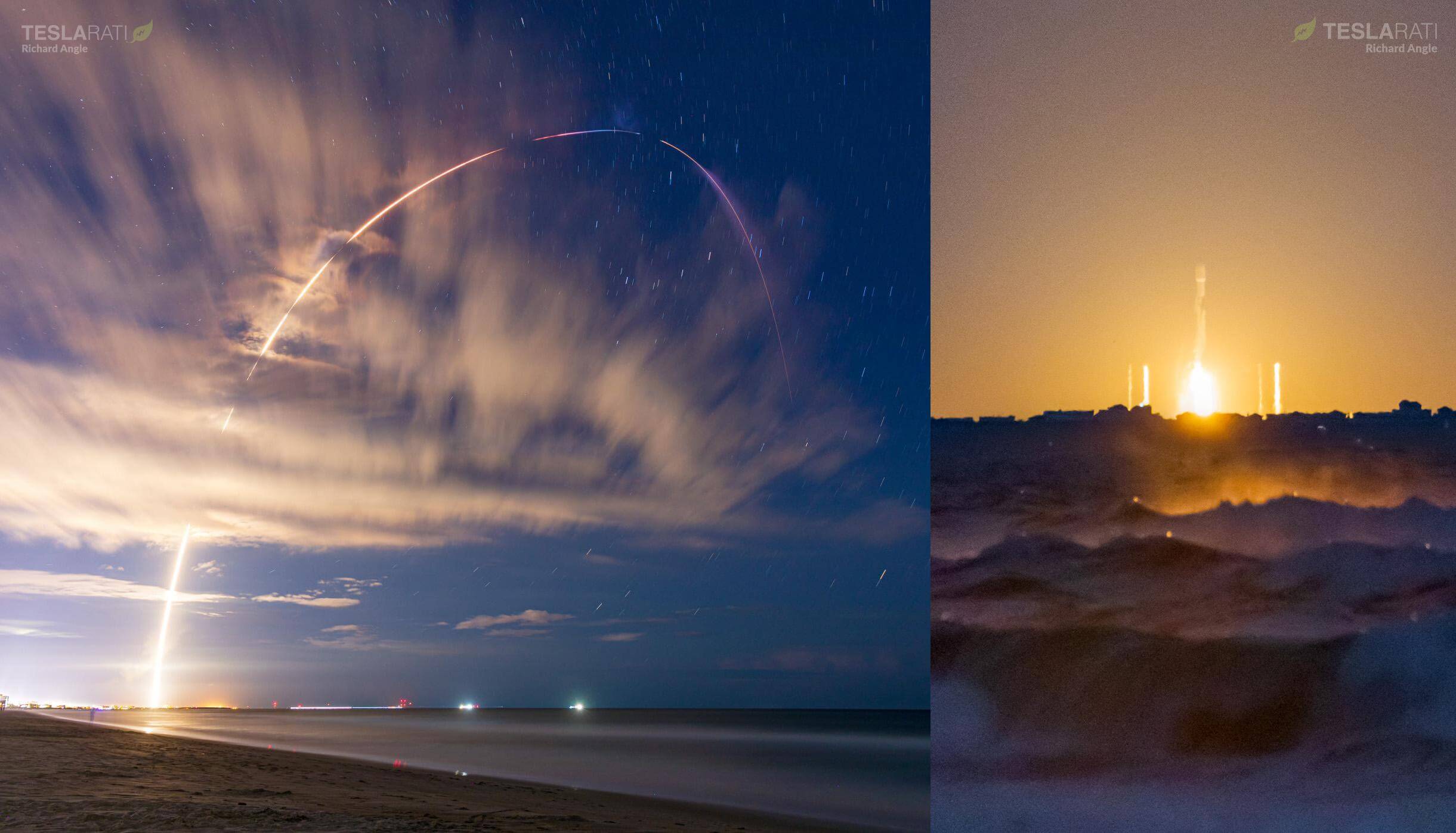 SpaceX rompe el récord de respuesta de la plataforma con dos lanzamientos de Falcon 9 en seis días