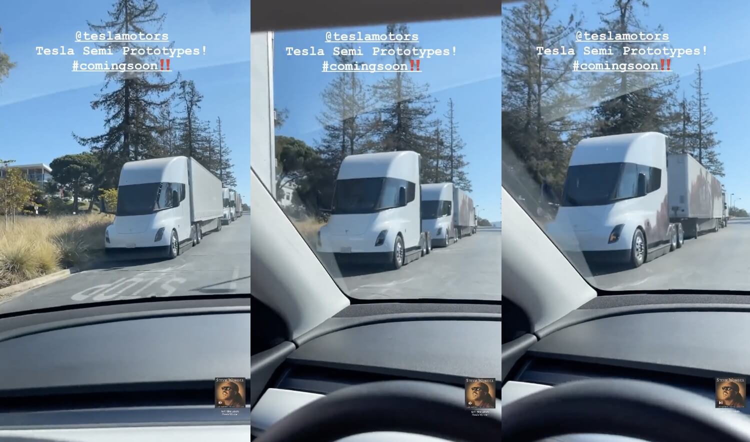 Gli avvistamenti di Tesla Semi stanno diventando più comuni