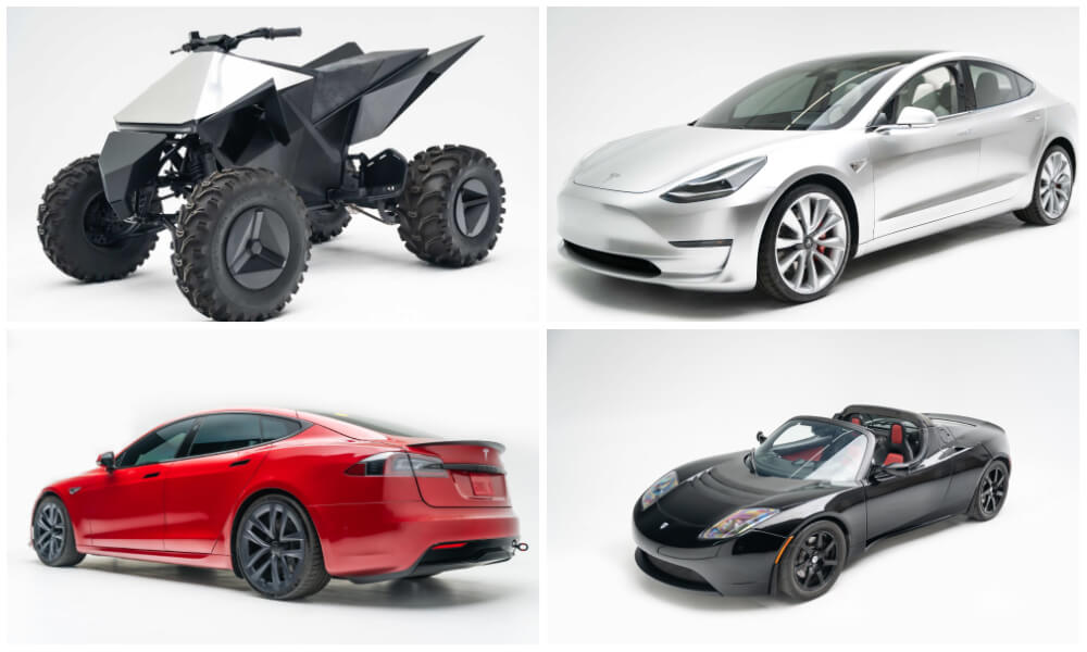 Редкие автомобили Tesla выставлены в автомобильном музее Петерсена.