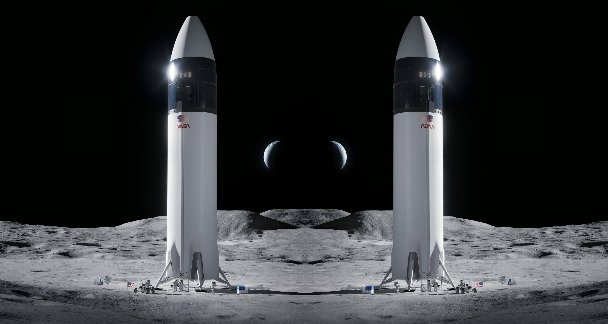 SpaceX и НАСА завершают контракт на посадку на Луну второго корабля Starship с экипажем