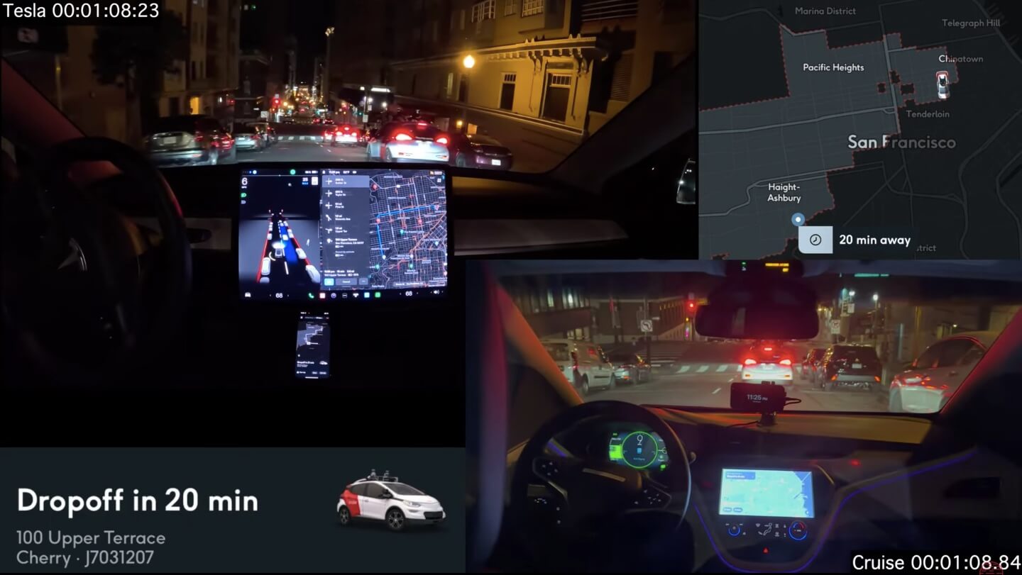 Tesla FSD Beta берет на себя беспилотный круиз GM в битве за Сан-Франциско