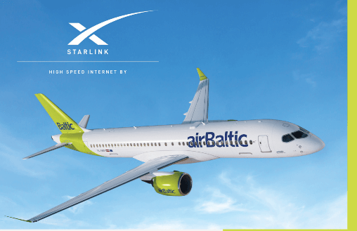 airBaltic은 함대에 Starlink를 장착할 예정입니다.