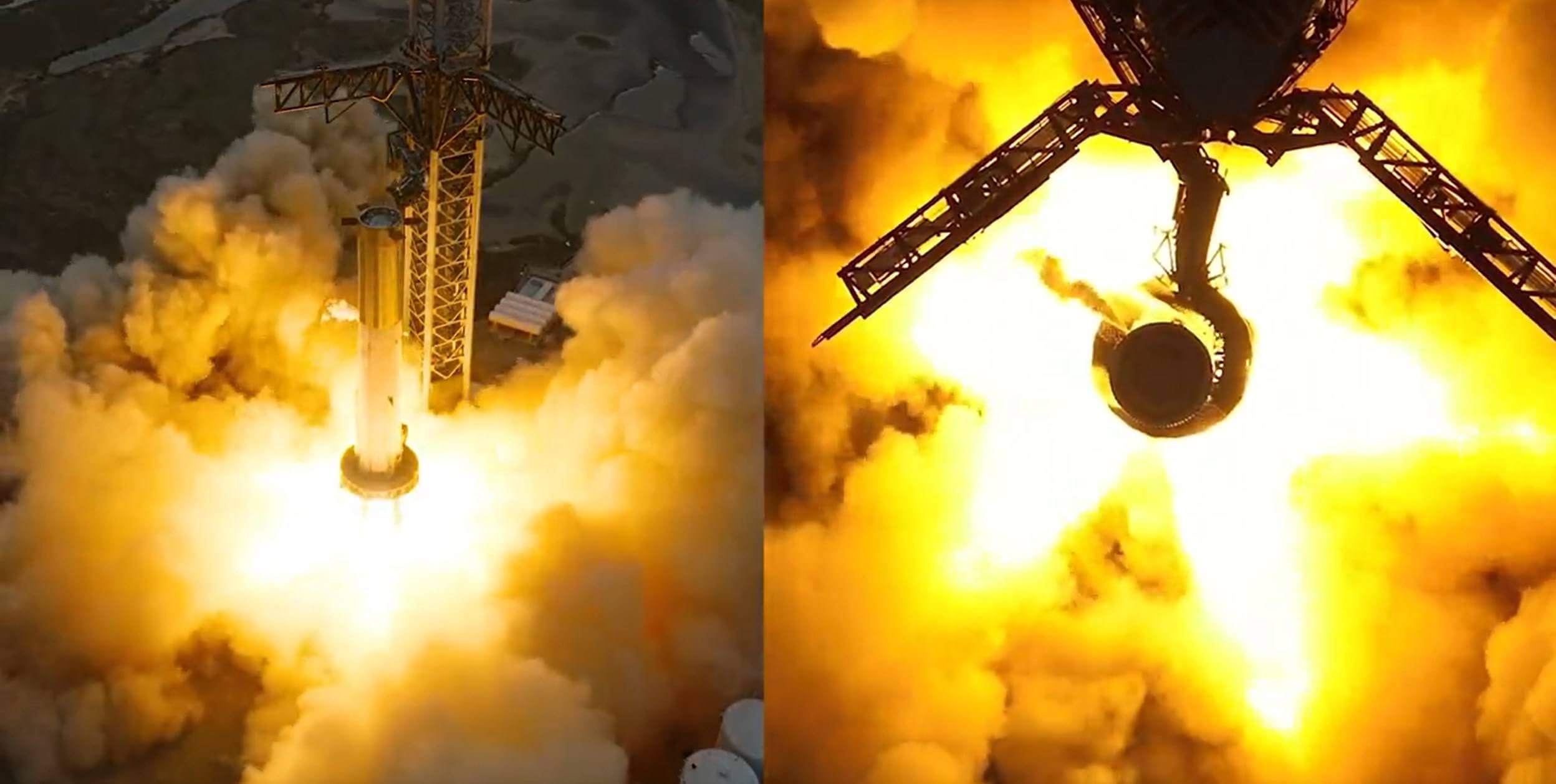 SpaceX Starship güçlendirici, rekor kıran 31 motorlu statik yangından sağ kurtuldu