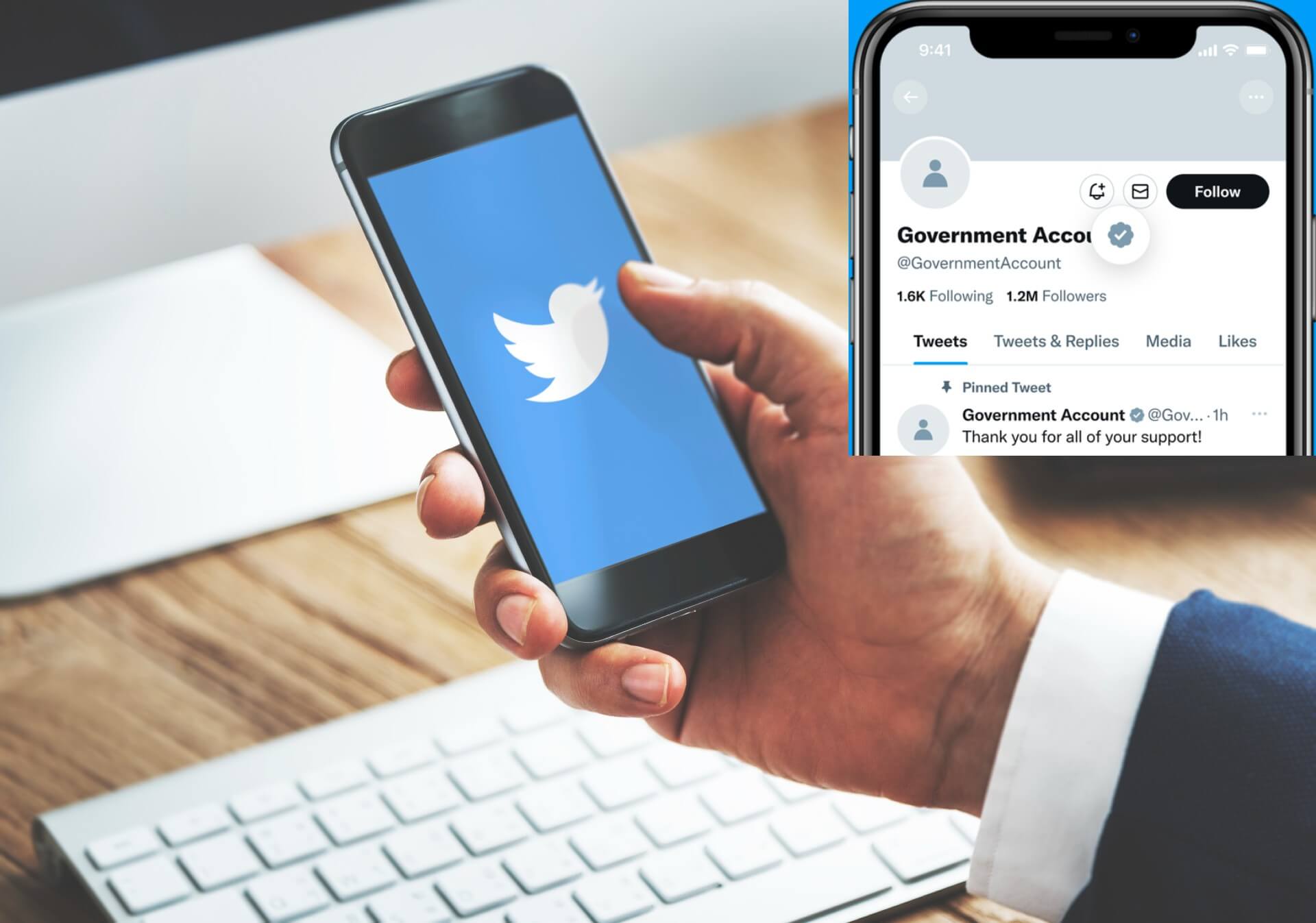 Twitter akzeptiert Bewerbungen mit grauem Häkchen für Regierungsorganisationen
