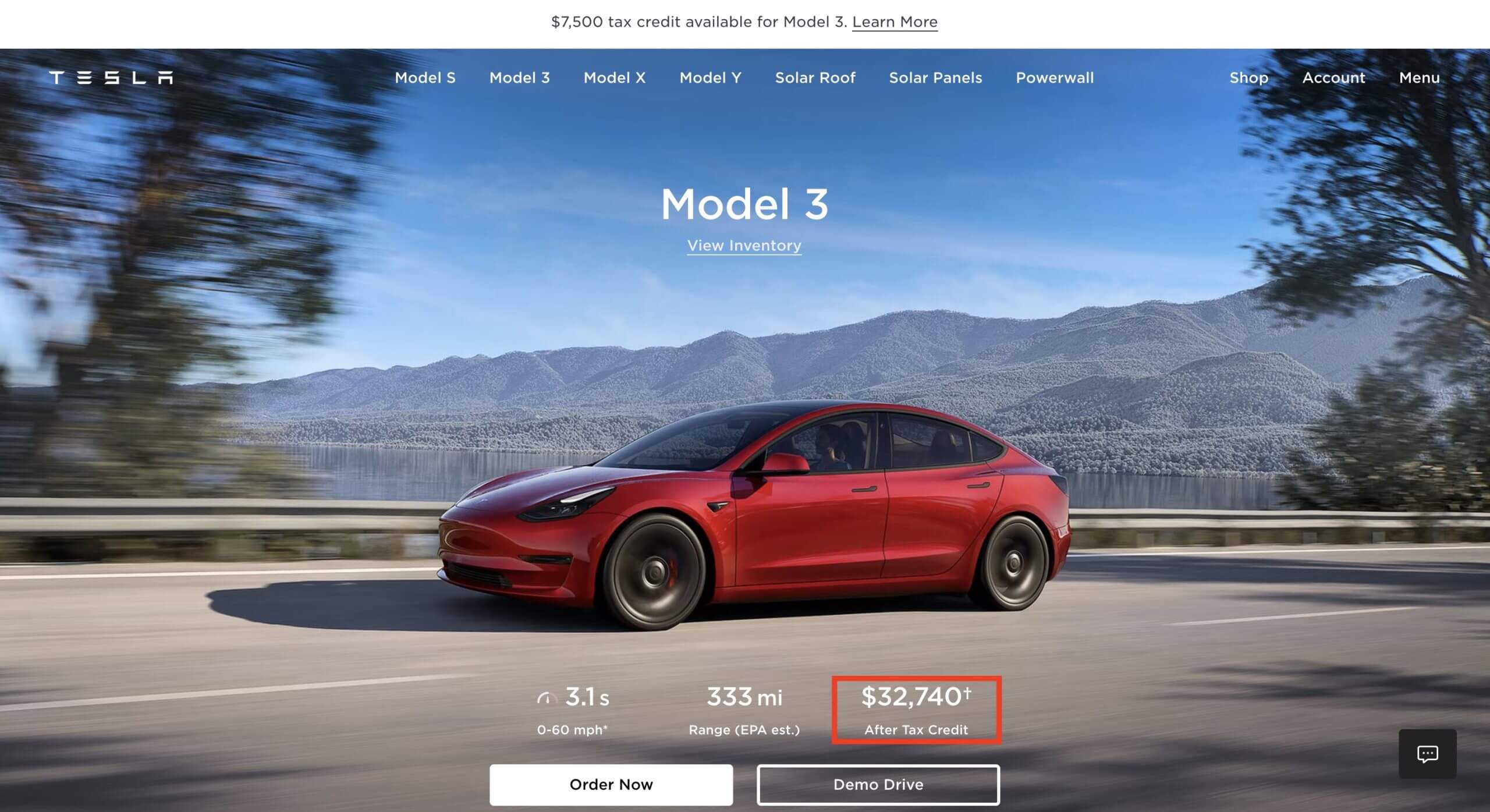 Tesla mula mempromosikan Model 3 dan harga terlaras IRA Model Y
