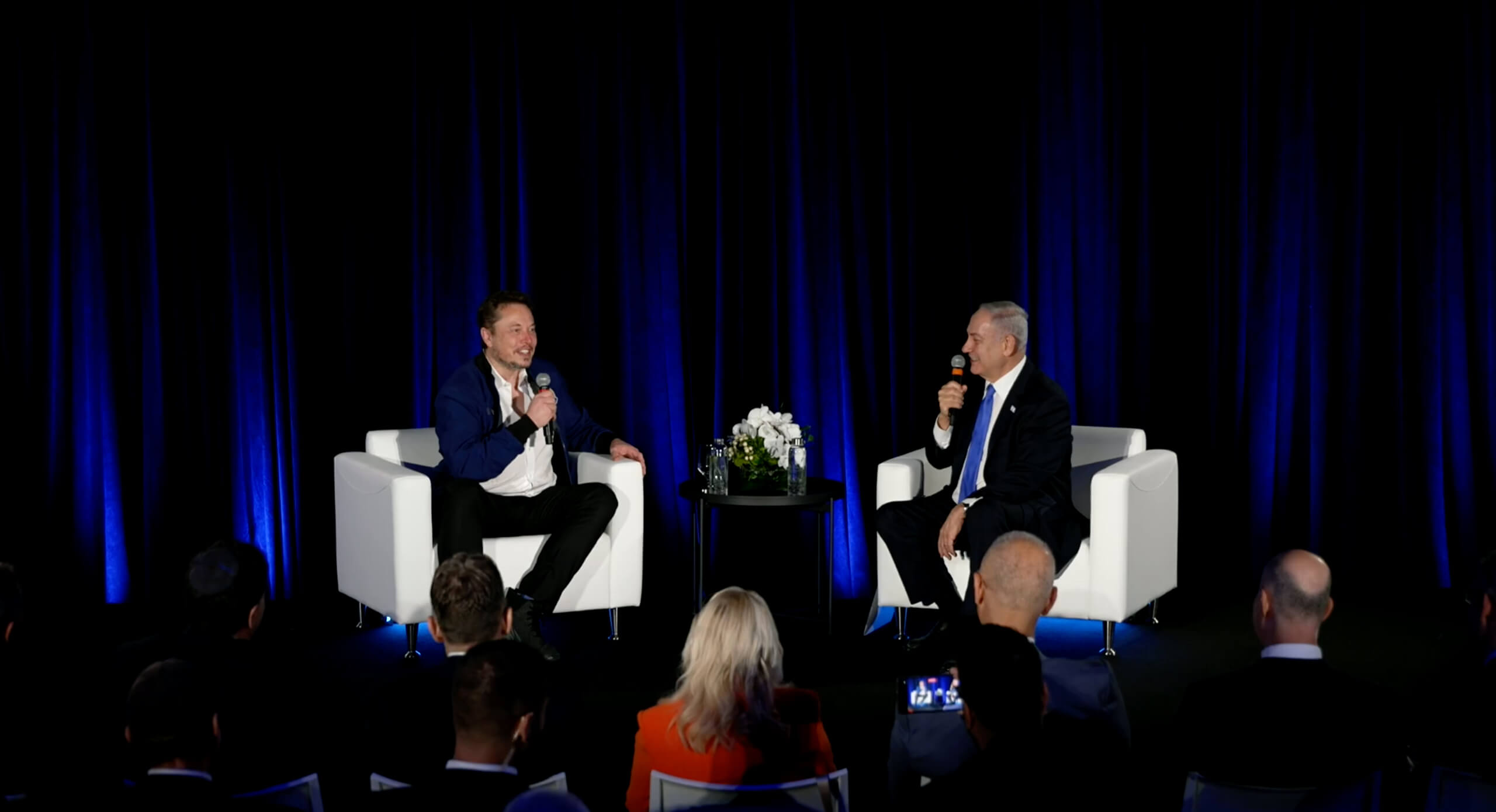 Илон Маск беседует об искусственном интеллекте и свободе слова с премьер-министром Израиля Биньямином Нетаньяху