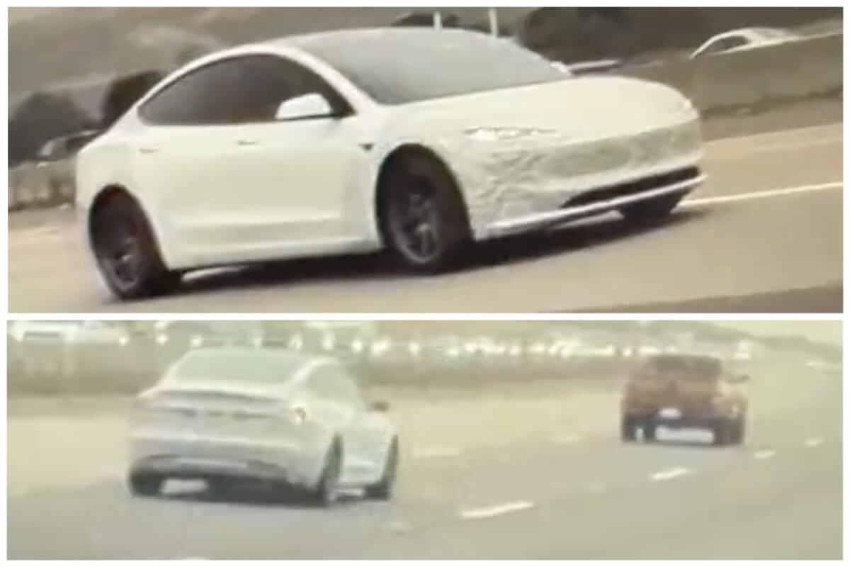 Tesla onthult Model 3 Highland voor Amerikaanse tests op de openbare weg