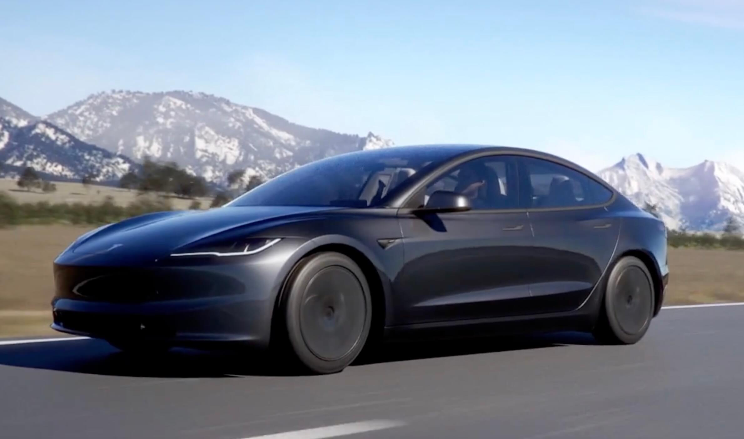 Tesla изменила расположение подушек безопасности в Model 3 Highland