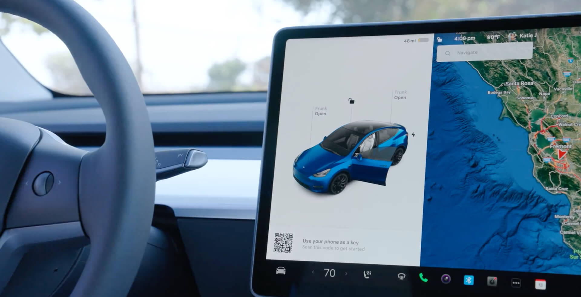 이제 Hertz의 모든 Tesla 렌탈 서비스에 모바일 앱 액세스가 허용됩니다.