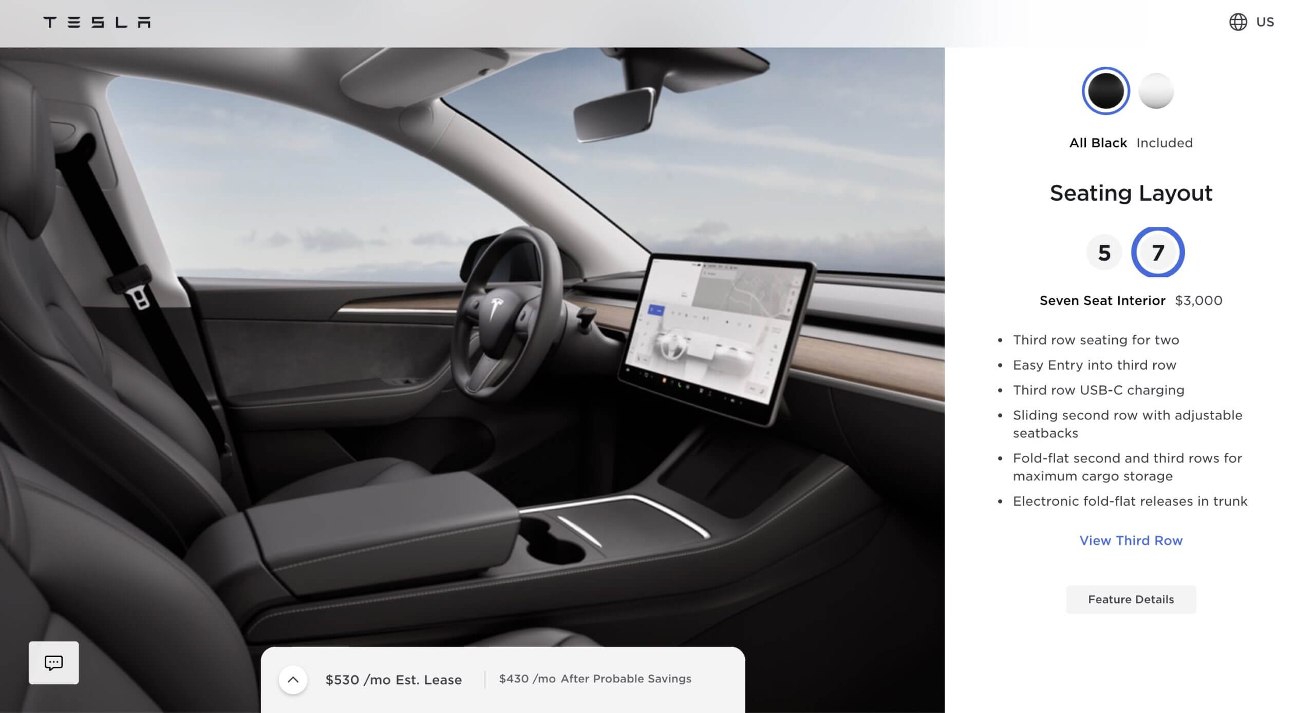 7-местный вариант Tesla Model Y поднимется на 500 долларов