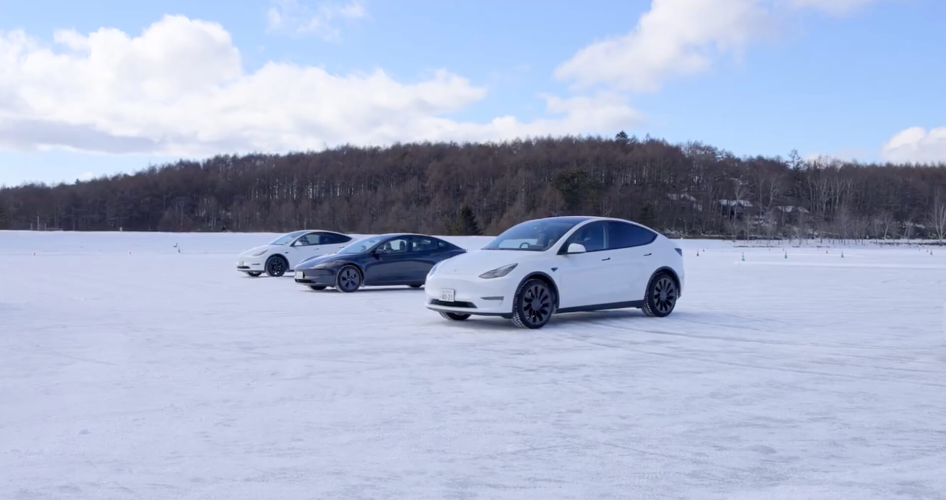 Tesla Model 3 и Model Y показали зимние испытания в Японии