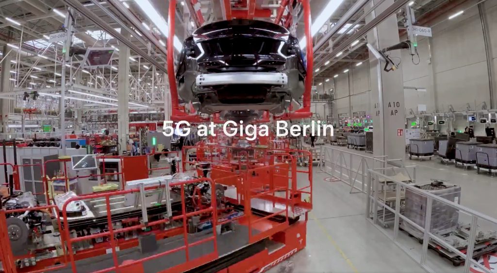 Tesla представляет частную сеть 5G на выставке Giga Berlin